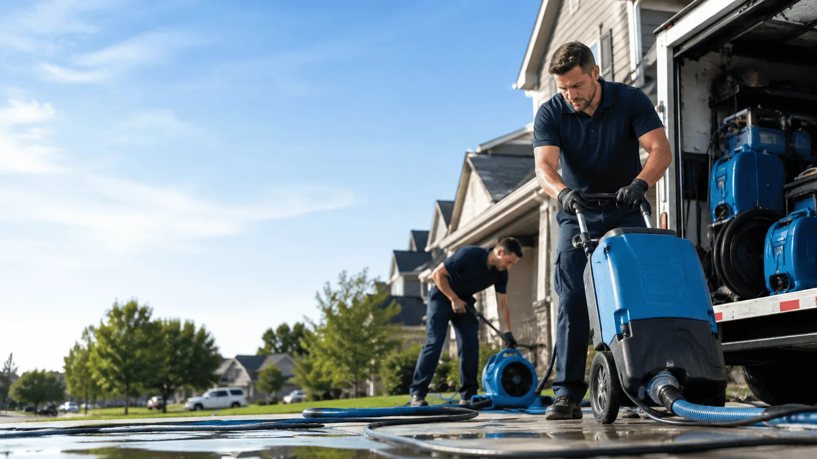Structural Drying being performed in Shorewood, IL